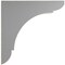 Ekena Millwork 1 3/4"W x 6"D x 6"H Small Olympic Wood Vintage Decor Bracket, Pebble Grey BKTWD01X06X06OLPG - alternate 3